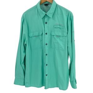 Field & Stream Men's Casual Button Down Shirt - Teal